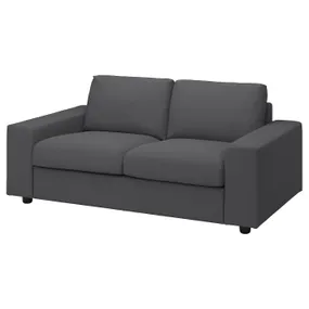 IKEA VIMLE ВИМЛЕ, 2-местный диван, с широкими подлокотниками / Галларп серый 294.005.64 фото