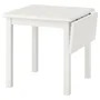 IKEA NORDVIKEN НОРДВІКЕН, стіл відкидний, білий, 74/104x74 см 503.687.17 фото