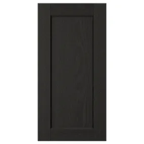 IKEA LERHYTTAN ЛЕРХЮТТАН, дверцята, чорна морилка, 30x60 см 604.188.49 фото