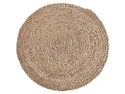BRW Плетеный коврик из кукурузной соломы коричневый 091334 фото thumb №1