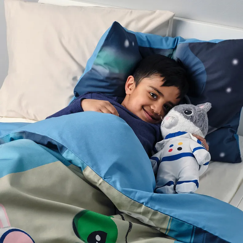 IKEA AFTONSPARV АФТОНСПАРВ, м’яка іграшка в костюмі космонавта, кіт, 28 см 605.515.36 фото №3