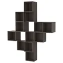 IKEA EKET ЭКЕТ, комбинация настенных шкафов, тёмно-серый, 175x35x210 см 791.891.50 фото thumb №1