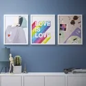 IKEA BILD БИЛЬД, постер, любовь есть любовь, 40x50 см 905.274.51 фото thumb №2