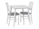 BRW Комплект: Стол обеденный и стулья (2 шт) BRW ASTI 80x76x75 см, серый/белый ASTI_STO_2KRS-TX098 фото thumb №1