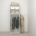 IKEA PLATSA ПЛАТСА, гардероб 2-дверный, белый / фонен белый, 90-107x57x181 см 794.372.87 фото thumb №3