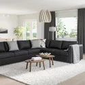 IKEA VIMLE ВІМЛЕ, кутовий диван, 5-місний, Гранн/Бомстад чорний 693.067.48 фото thumb №2