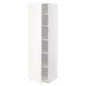 IKEA METOD МЕТОД, висока шафа із полицями, білий / ВАЛЛЬСТЕНА білий, 60x60x200 см 695.073.08 фото thumb №1