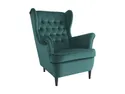 Мягкое кресло бархатное SIGNAL HARRY Velvet, Bluvel 78 - зеленый фото thumb №1