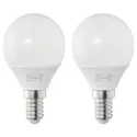 IKEA SOLHETTA СОЛЬХЕТТА, LED лампа E14 250 лм, опалова біла куля 804.987.22 фото thumb №1