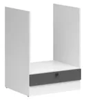 BRW Кухонный шкаф для встраиваемого духового шкафа Junona Line 60 см графит, белый/графит DPK/60/82_BBL-BI/GF фото thumb №2