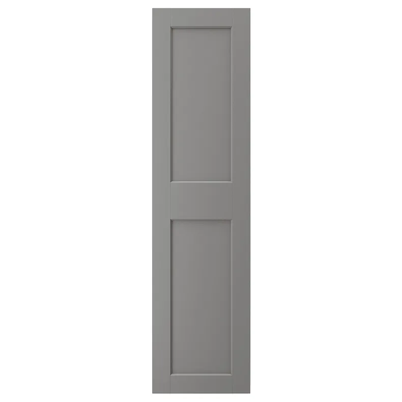 IKEA GRIMO ГРІМО, дверцята з петлями, сірий, 50x195 см 593.321.92 фото №3