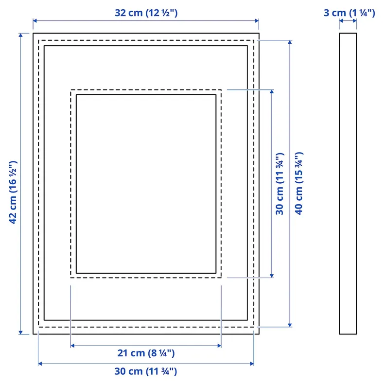 IKEA RÖDALM РЕДАЛЬМ, рамка, імітувати. дуб, 30x40 см 005.663.95 фото №6