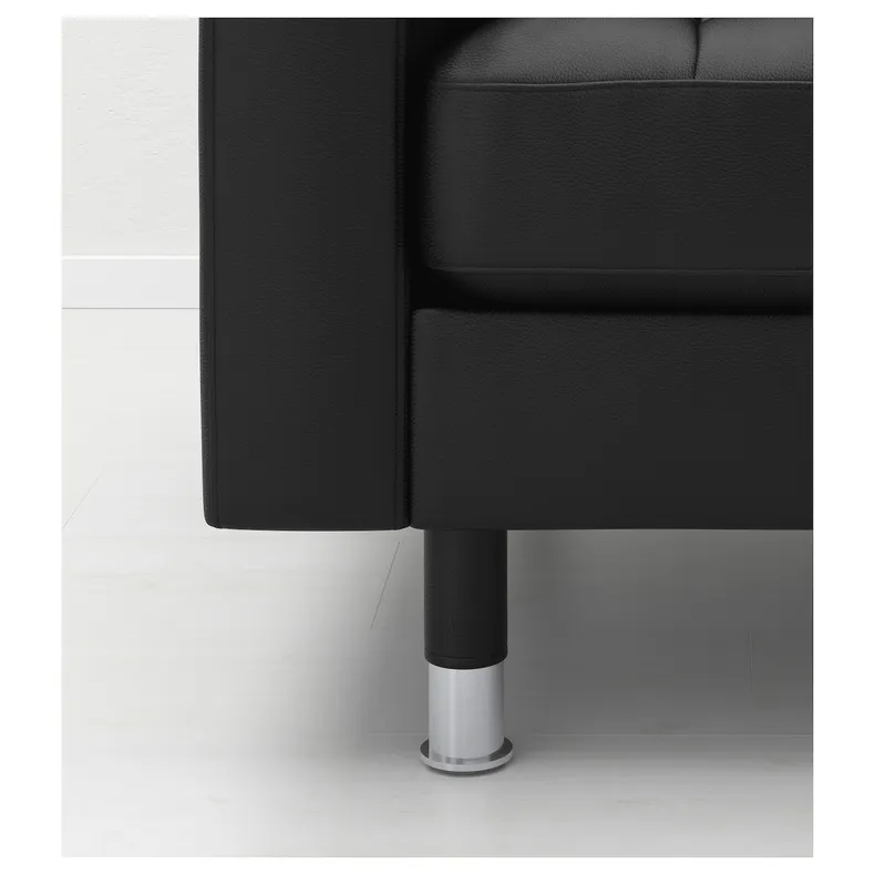 IKEA LANDSKRONA ЛАНДСКРУНА, кресло, Гранн / Бумстад черный / металл 490.317.74 фото №6