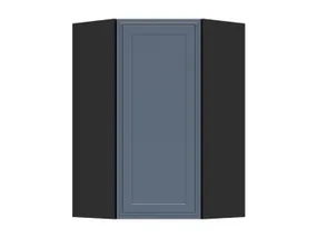 BRW Верхний кухонный шкаф Верди 60 см угловой правый мистик матовый, черный/матовый FL_GNWU_60/95_P-CA/MIM фото