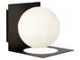 BRW Настінний світильник для ванної Zenith з металу та скла білий і чорний 070365 фото
