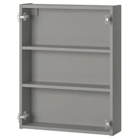 IKEA ENHET ЕНХЕТ, навісна шафа з 2 полицями, сірий, 60x15x75 см 404.404.55 фото
