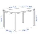 IKEA VIHALS / VIHALS, стол и 4 стула, белый белый/белый, 125x74 см 195.899.38 фото thumb №5