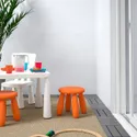 IKEA MAMMUT МАММУТ, дитячий табурет, внутрішній / зовнішній / помаранчевий 503.653.61 фото thumb №2
