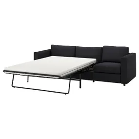 IKEA VIMLE ВІМЛЕ, 3-місний диван-ліжко, Горючий антрацит 595.369.76 фото
