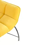 Крісло м'яке HALMAR BELTON жовтий (1шт=1шт) фото thumb №5