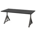IKEA IDÅSEN ІДОСЕН, письмовий стіл, чорний / темно-сірий, 160x80 см 592.810.36 фото thumb №1