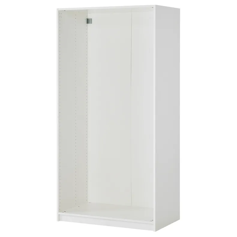 IKEA PAX ПАКС / BERGSBO БЕРГСБУ, гардероб із 2 дверцятами, білий / білий, 100x60x236 см 499.046.34 фото №2