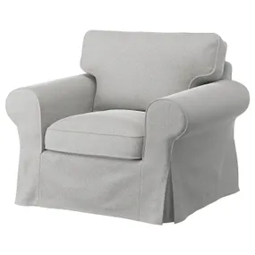 IKEA EKTORP ЭКТОРП, чехол на кресло, Талмира белая/черная 305.170.54 фото