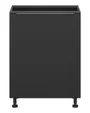 BRW Sole L6 базовый кухонный шкаф 60 см правый черный матовый, черный/черный матовый FM_D_60/82_P-CA/CAM фото