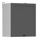 BRW Верхний шкаф для кухни Junona Line 50 см левый/правый графит, белый/графит G1D/50/57_LP-BI/GF фото thumb №2