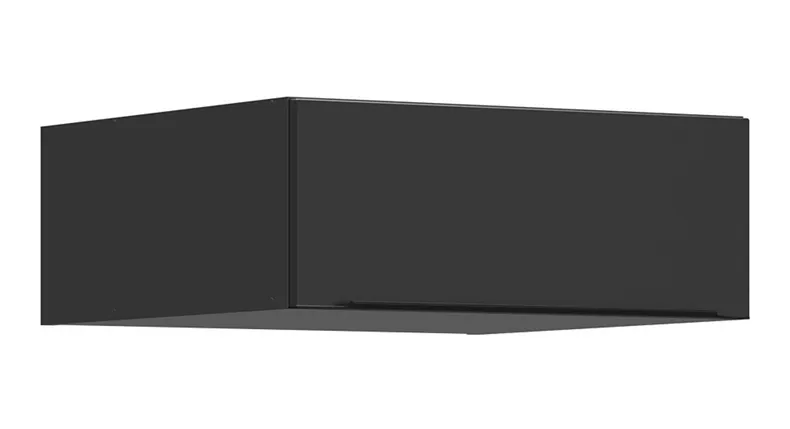 BRW Верхний кухонный шкаф Sole L6 60 см откидной черный матовый, черный/черный матовый FM_NO_60/23_O-CA/CAM фото №2