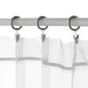 IKEA SYRLIG СІРЛІГ, кільце для штори із затиск і гачком, нікельований, 25 мм 103.057.98 фото thumb №3