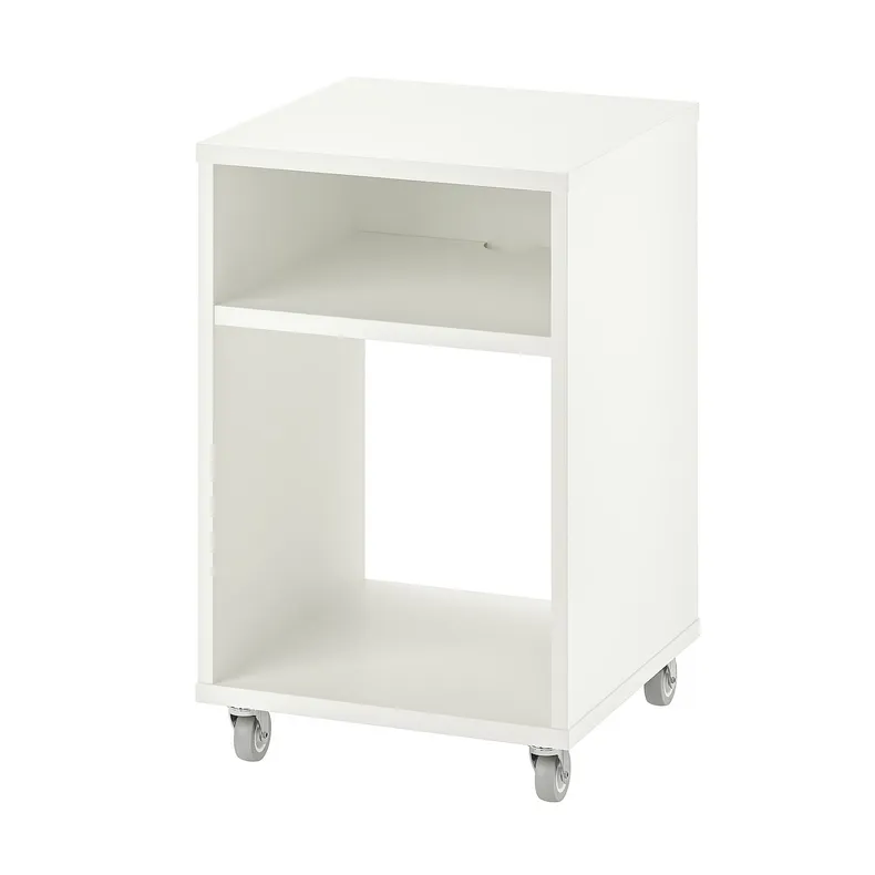 IKEA VIHALS ВІХАЛЬС, приліжковий столик, білий, 37x37 см 804.887.37 фото №1
