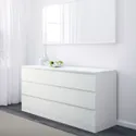 IKEA MALM МАЛЬМ, комплект мебели д / спальни, 4 предм., белый, 140x200 см 394.882.26 фото thumb №7