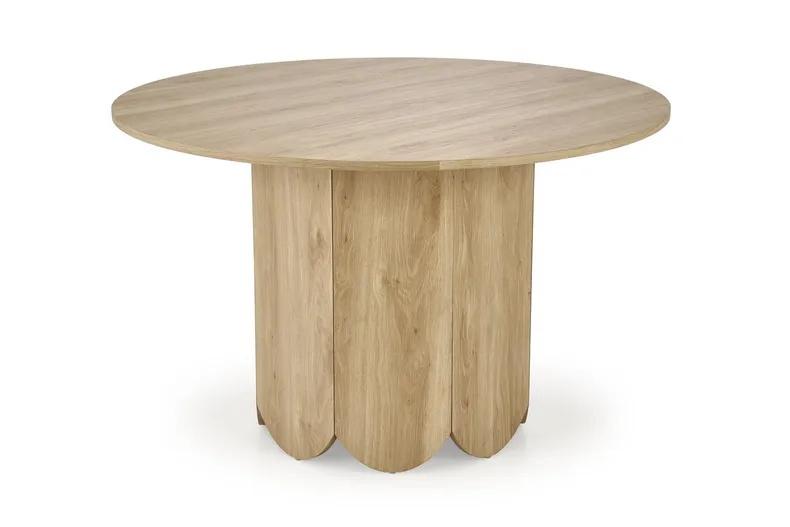 Обідній стіл HALMAR HUGO 120x120 см, натуральний дуб фото №1