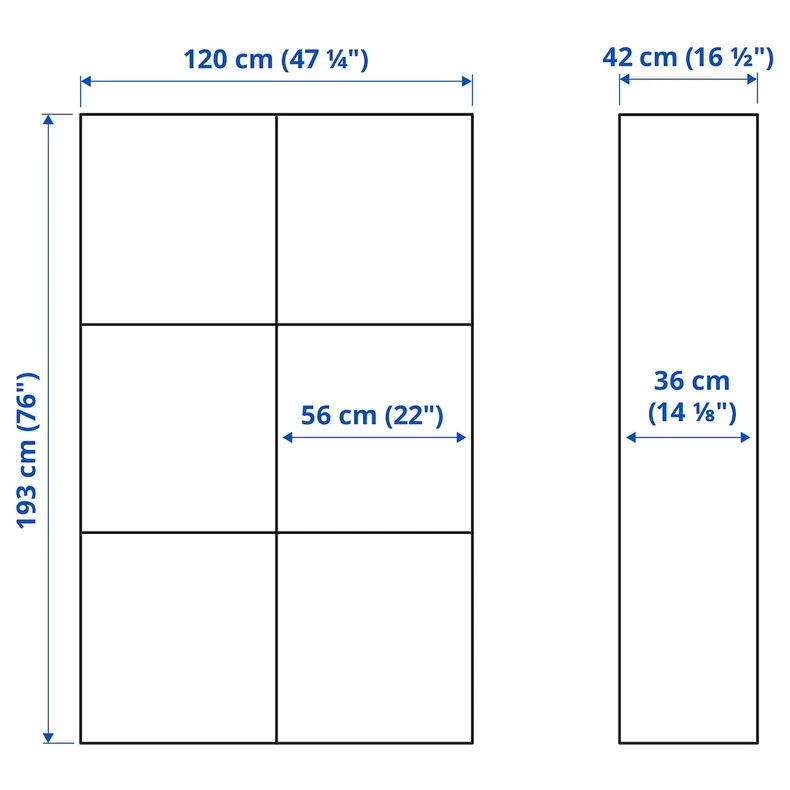 IKEA BESTÅ БЕСТО, комбін д / зберіг зі склян дверцятами, чорно-коричневий ЛАППВІКЕН / СІНДВІК чорно-коричневий прозоре скло, 120x42x193 см 790.592.62 фото №8