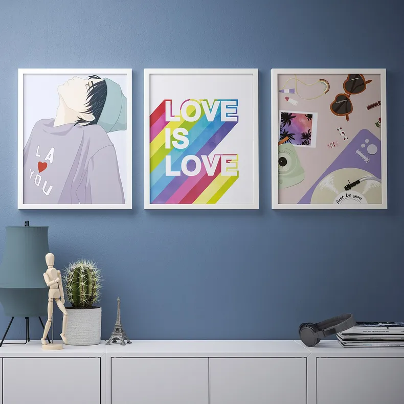 IKEA BILD БІЛЬД, постер, любов є любов, 40x50 см 905.274.51 фото №2