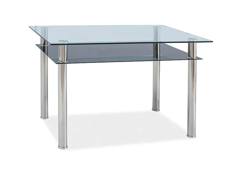 Стеклянный кухонный Столик SIGNAL MADRAS, прозрачный / хром, 60x90 фото №1