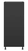 BRW Кухонный шкаф Sole L6 60 см левосторонний для установки холодильника матовый черный, черный/черный матовый FM_DL_60/143_L-CA/CAM фото