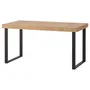 IKEA TARSELE ТАРСЕЛЕ, розкладний стіл, okl дуб / чорний, 150 / 200x80 см 104.684.22 фото