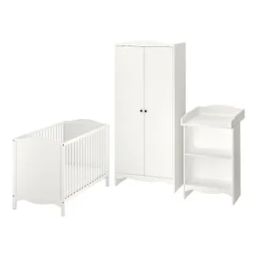 IKEA SMÅGÖRA СМОГЕРА, набір дитячих меблів, 3шт, білий, 60x120 см 195.060.33 фото
