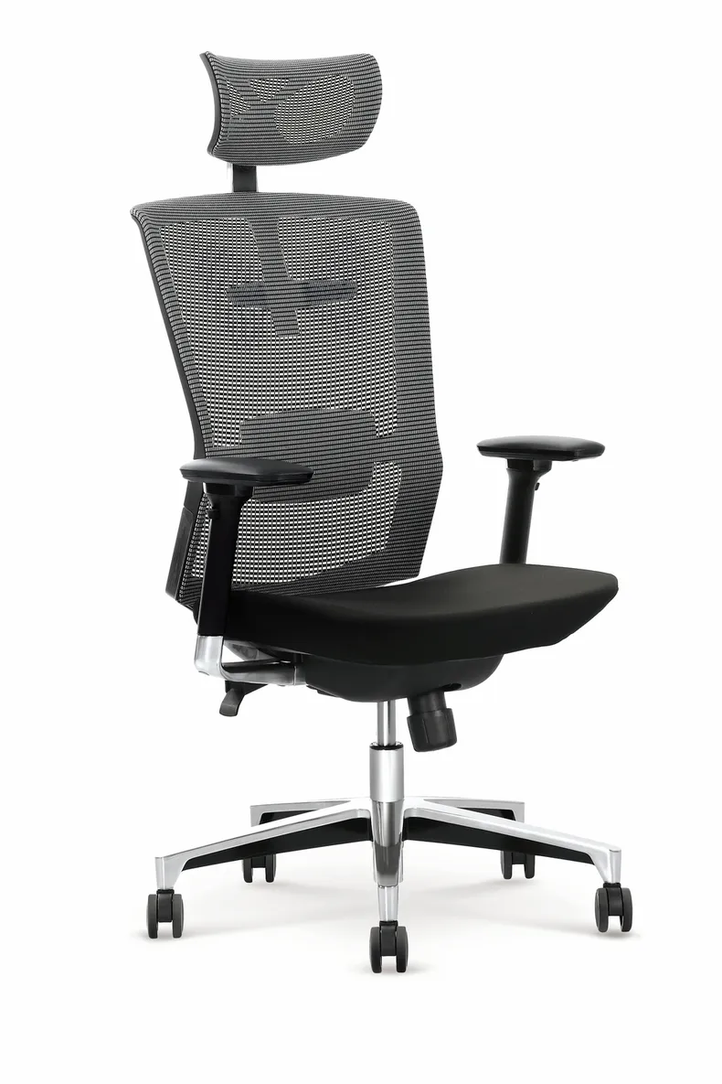 Кресло вращающееся HALMAR AMBASADOR, серый/черный фото №2