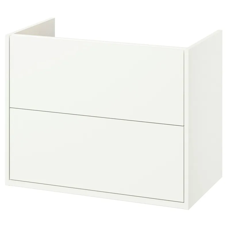IKEA HAVBÄCK ХАВБЭКК, шкаф для раковины с ящиками, белый, 80x48x63 см 405.350.24 фото №1