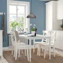 IKEA DANDERYD ДАНДЕРЮД / INGOLF ІНГОЛЬФ, стіл+4 стільці, білий / білий, 130 см 495.442.36 фото thumb №2