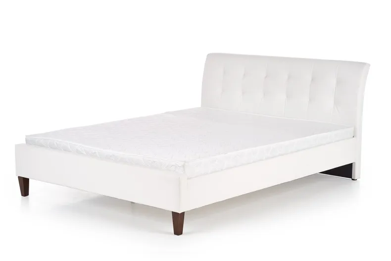 Ліжко двоспальне HALMAR SAMARA 160х200 см біле фото №1