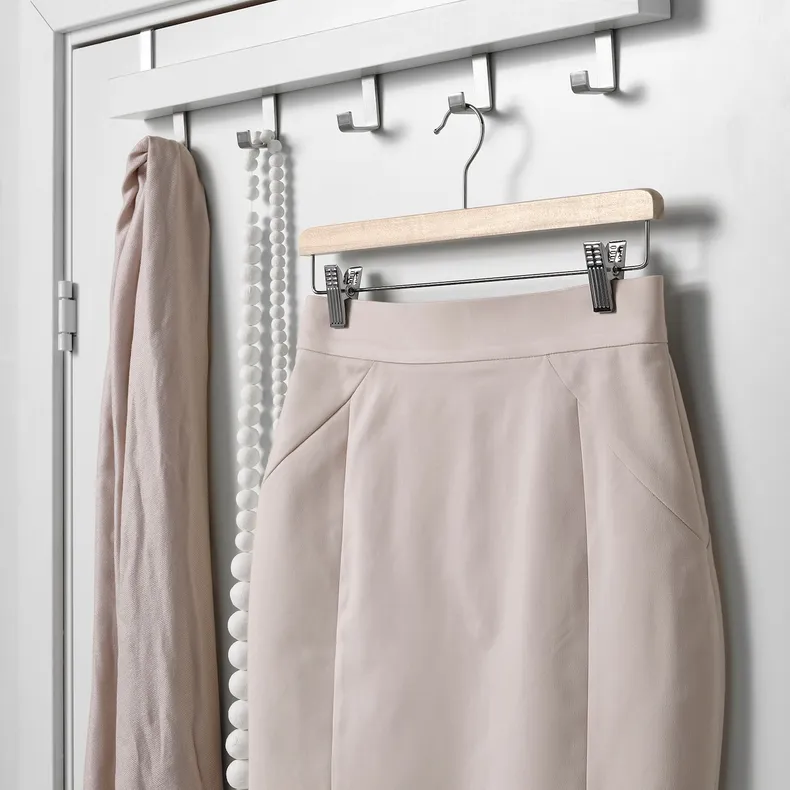 IKEA BUMERANG БУМЕРАНГ, вешалка для юбки, натуральный 404.324.79 фото №3