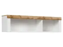 BRW Відкрита біла настінна шафа Holten 156 см, білий/дубовий вотан SFW/156-BI/DWO фото thumb №1