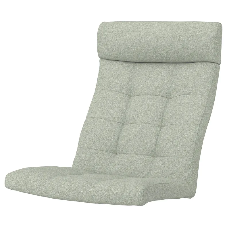 IKEA POÄNG ПОЭНГ, подушка-сиденье на кресло, Окрашен в светло-зеленый цвет 105.493.91 фото №1