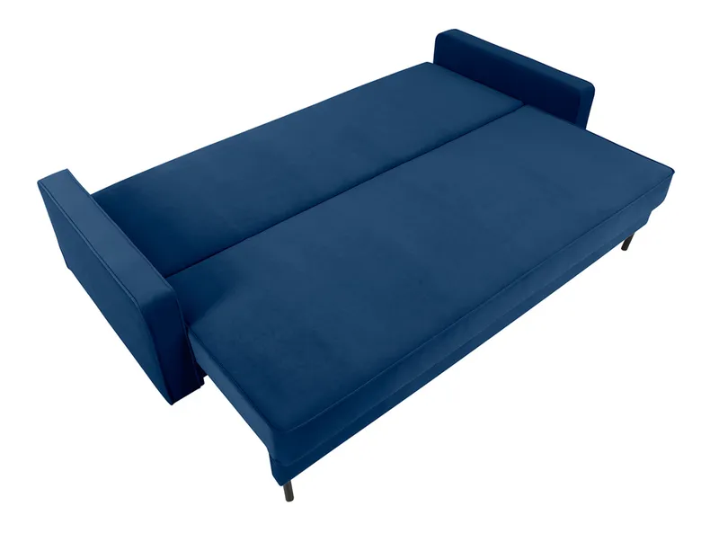 BRW Трехместный диван-кровать Bloom с велюровым хранилищем, темно-синий, Соло 263 синий SO3-BLOOM-LX_3DL-G1_B87958 фото №6