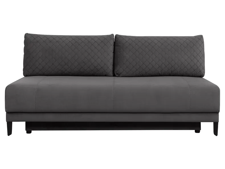 BRW Трехместный диван-кровать Sentila с ящиком для хранения велюровый серый, Trinitykaro 15 Graphite/Trinity 15 Graphite SO3-SENTILA-LX_3DL-G3_BA31DF фото №1
