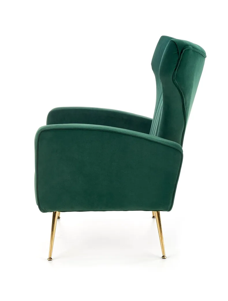 Кресло мягкое HALMAR VARIO темно-зеленое фото №4